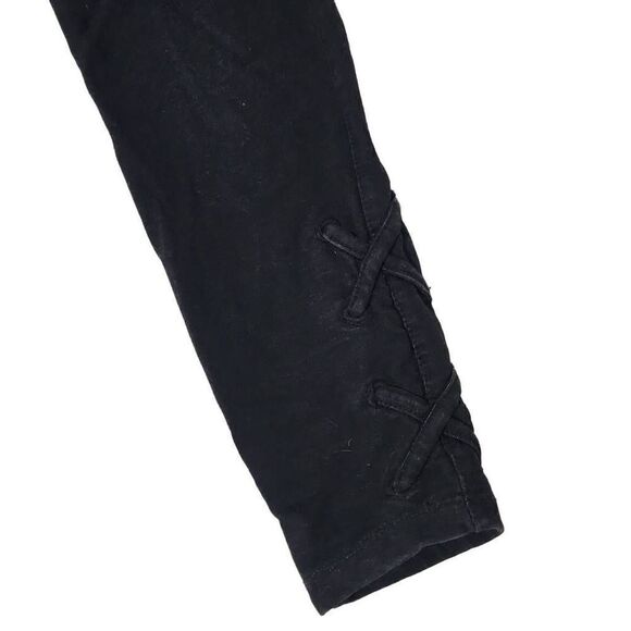 Abercrombie Kids Girls Size 7/8 Lace Up Leg Zipper Pocket Pull On Pants - Picture 2 of 6